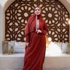 Plain Viscose Isdal - Rust Red