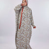 Printed Viscose Isdal - Grey - White - Red