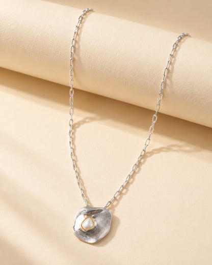 Textured Pearl Necklace
