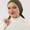 No Thread Bonnet With Ribbon - Green