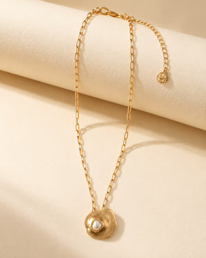 Textured Pearl Necklace