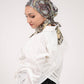 Square Printed Crepe Chiffon