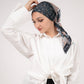Square Printed Crepe Chiffon