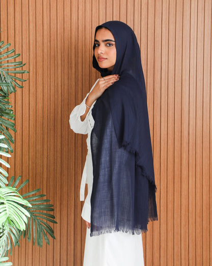 Plain Linen Scarf