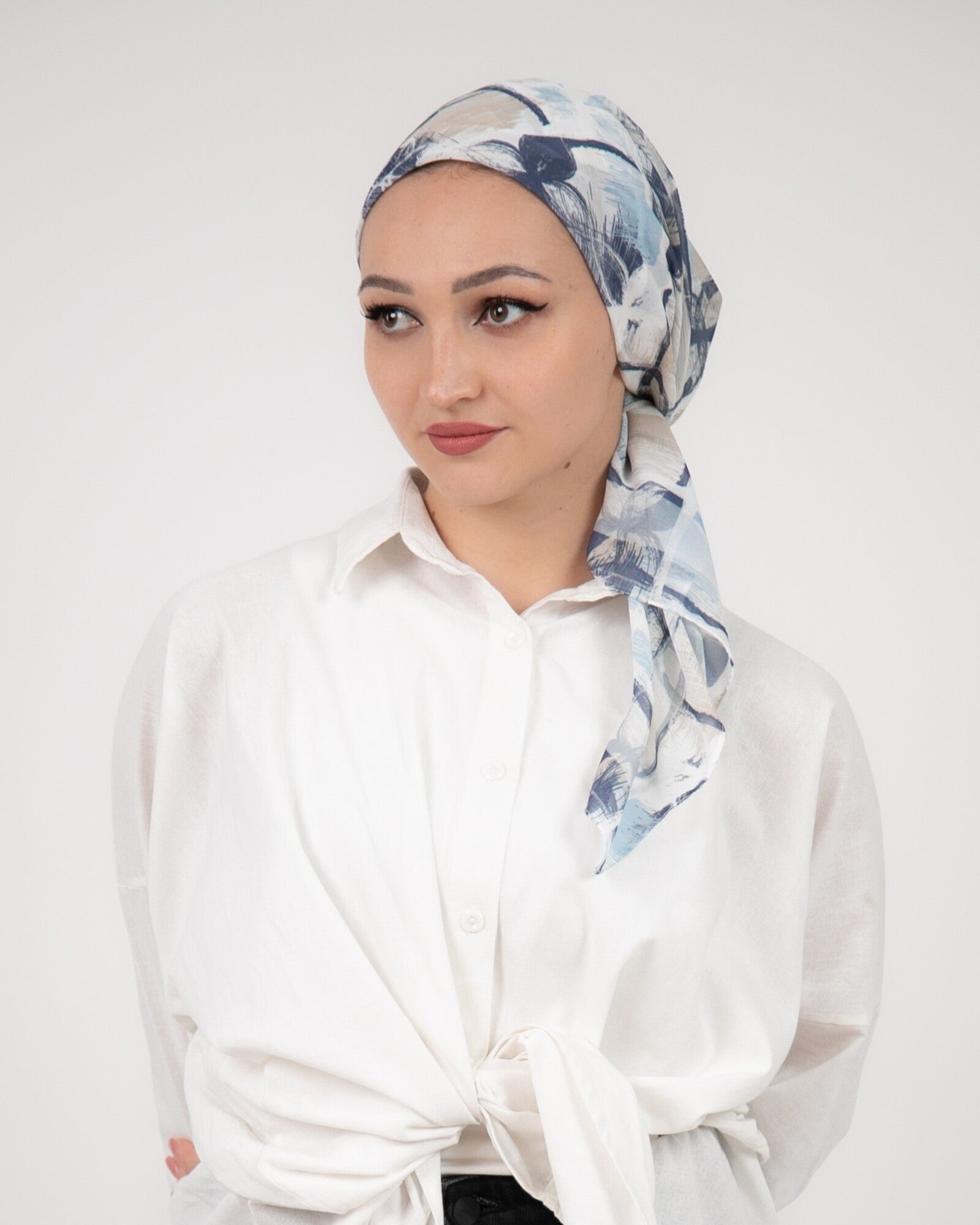 Tie Shop | Square Printed Crepe Chiffon