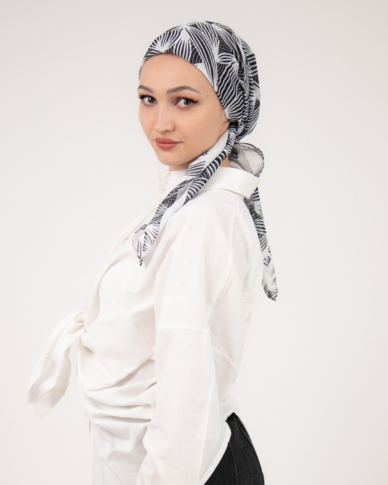 Tie Shop | Square Printed Crepe Chiffon