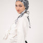 Square Printed Crepe Chiffon