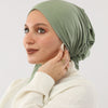 No Thread Bonnet With Ribbon - Light Green