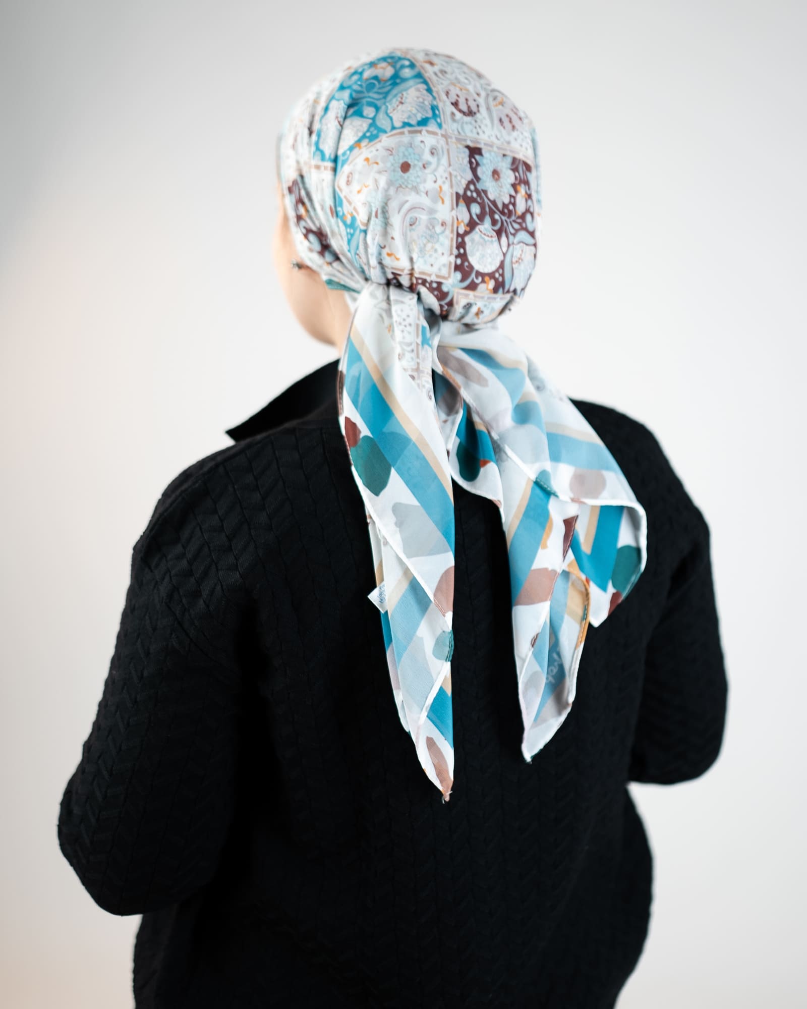 Tie Shop | Square Printed Crepe Chiffon
