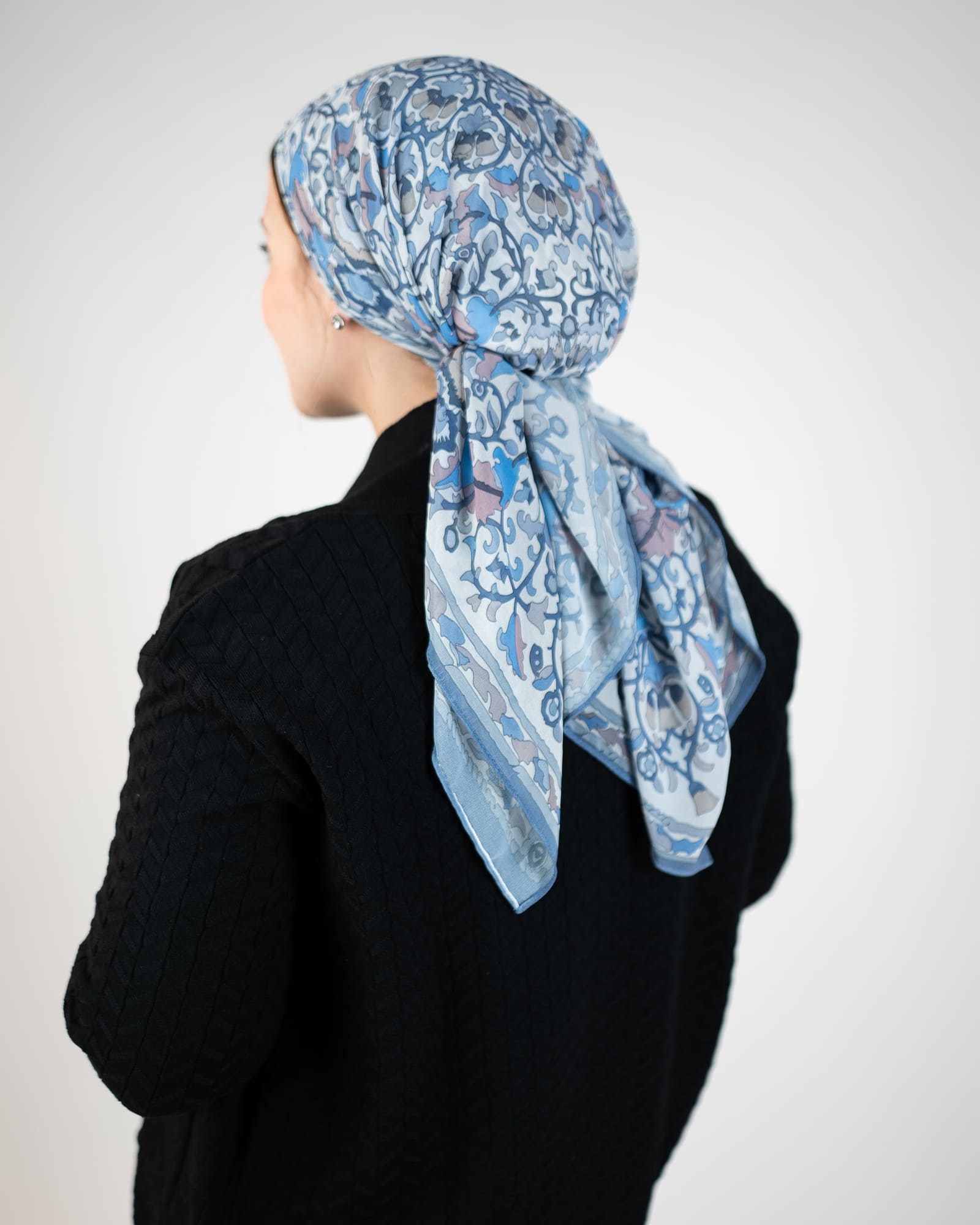 Tie Shop | Square Printed Crepe Chiffon
