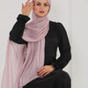 Elegant Shiny Scarf - Light Pink
