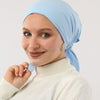 No Thread Bonnet With Ribbon - Baby Blue