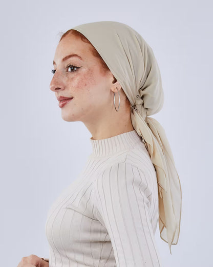 Square plain Crepe Chiffon