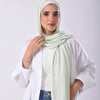 Classy scarf & Bonnet - Pastel Light Green