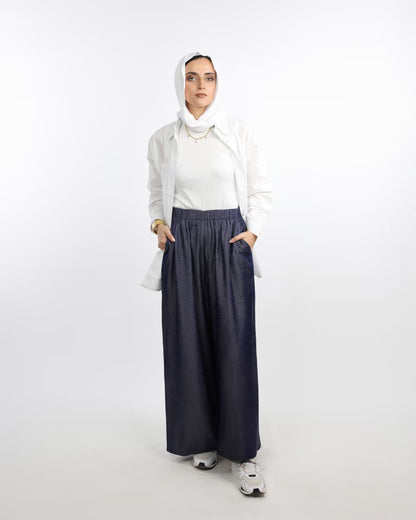 Flowy Denim Pants