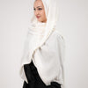 Crinkled Modal Scarf - Off-White