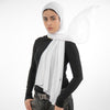 Classy scarf & Bonnet - White