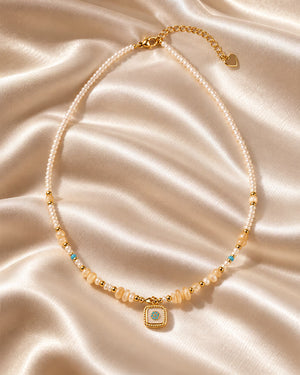 Pearl Charm Necklace