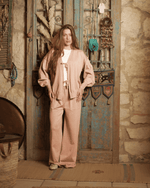 Tie Shop | Mono Set | Open-Front Tie Top & Wide-Leg Pants