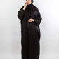 Plain Satin Isdal, اسدال ستان, Black, اسود