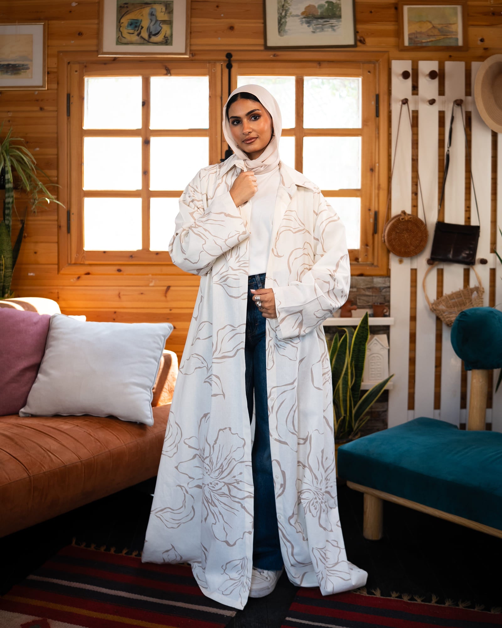 Tie Shop | Flora dress – Striped Modest Casual Shirt