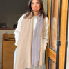 Frosty Shawl - Beige - Light Grey