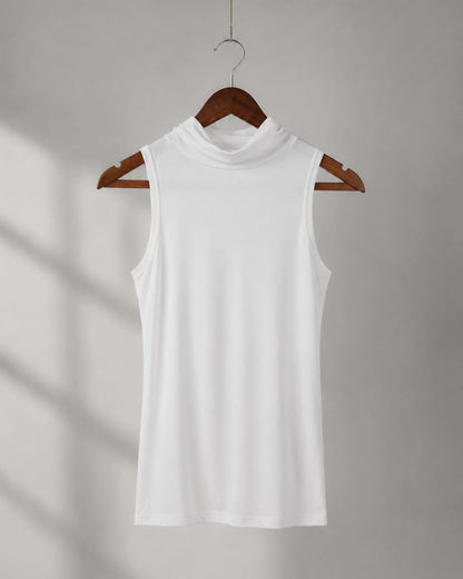 Sleeveless Turtleneck Top