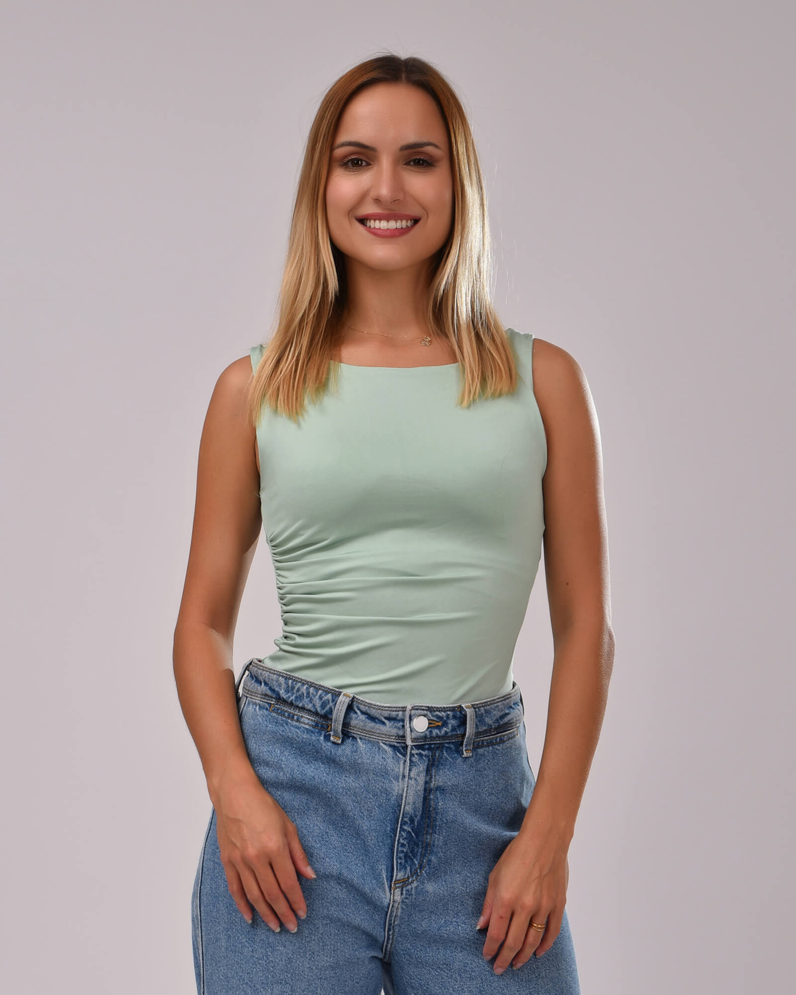 Tie Shop | Ruching basic top