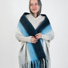 Warm shawl - Blue
