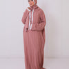 Printed Viscose Isdal - Pink - White