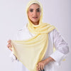 Classy scarf & Bonnet - Pastel Yellow