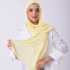 Classy scarf & Bonnet - Pastel Yellow