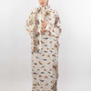 Printed Viscose Isdal - Beige - Brown - Orange