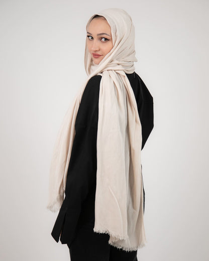 Crinkled Modal Scarf Soft Cotton Everyday Hijab | Tie Shop