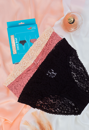 3-Pack Lace Floral Brief