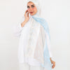 Almond Paisley - Baby Blue - Beige