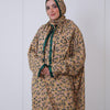 Printed Viscose Isdal - Beige - Green