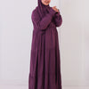 Plain Viscose Isdal Dress - Purple