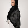 Crinkled Modal Scarf - Black
