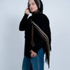 Velvy scarf - Black with Gold - Bronze Accents
