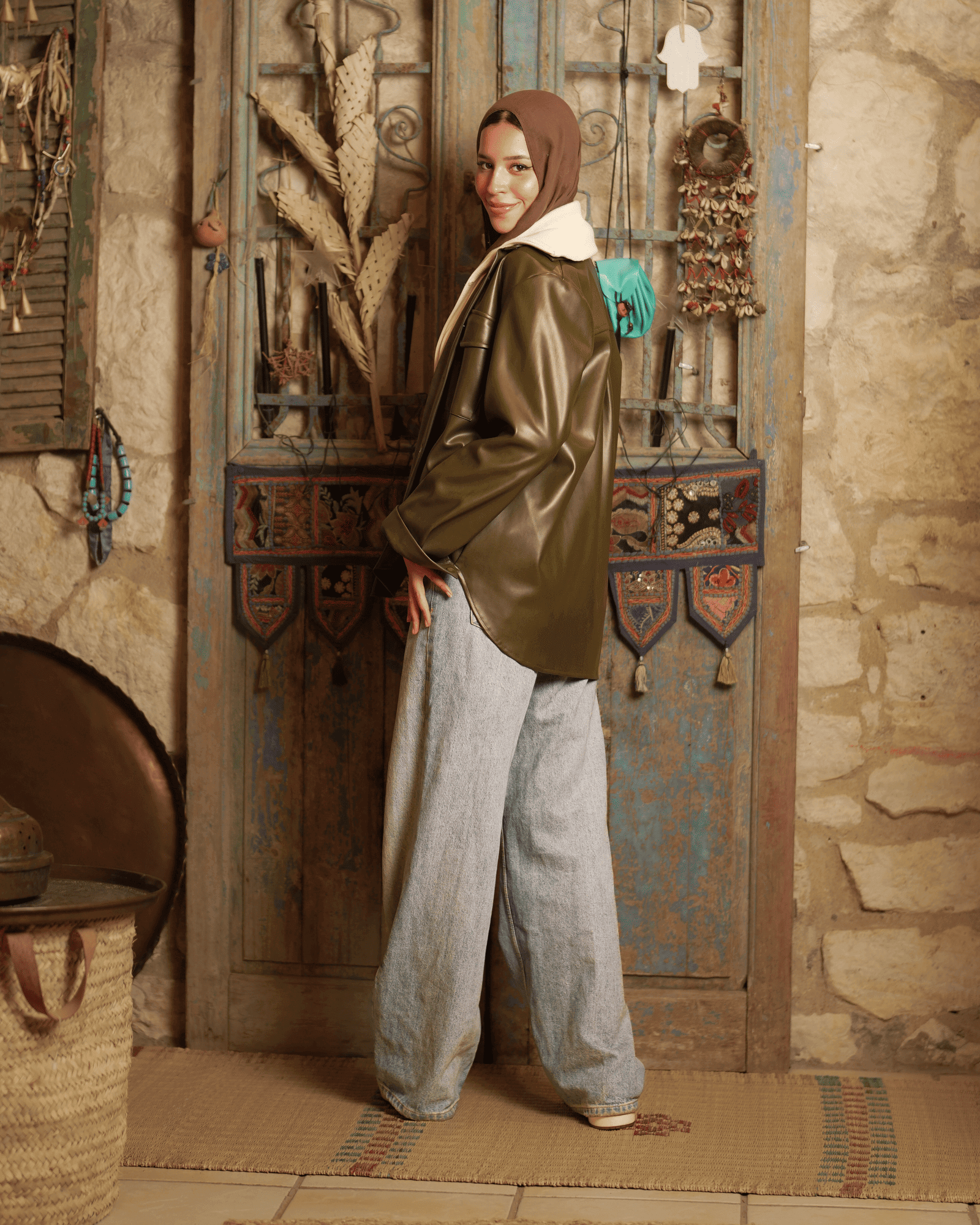 Tie Shop | Luna Leather Shirt | Elegant Leather Overshirt