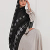 Glimmer Scarf - Black - Shiny Silver