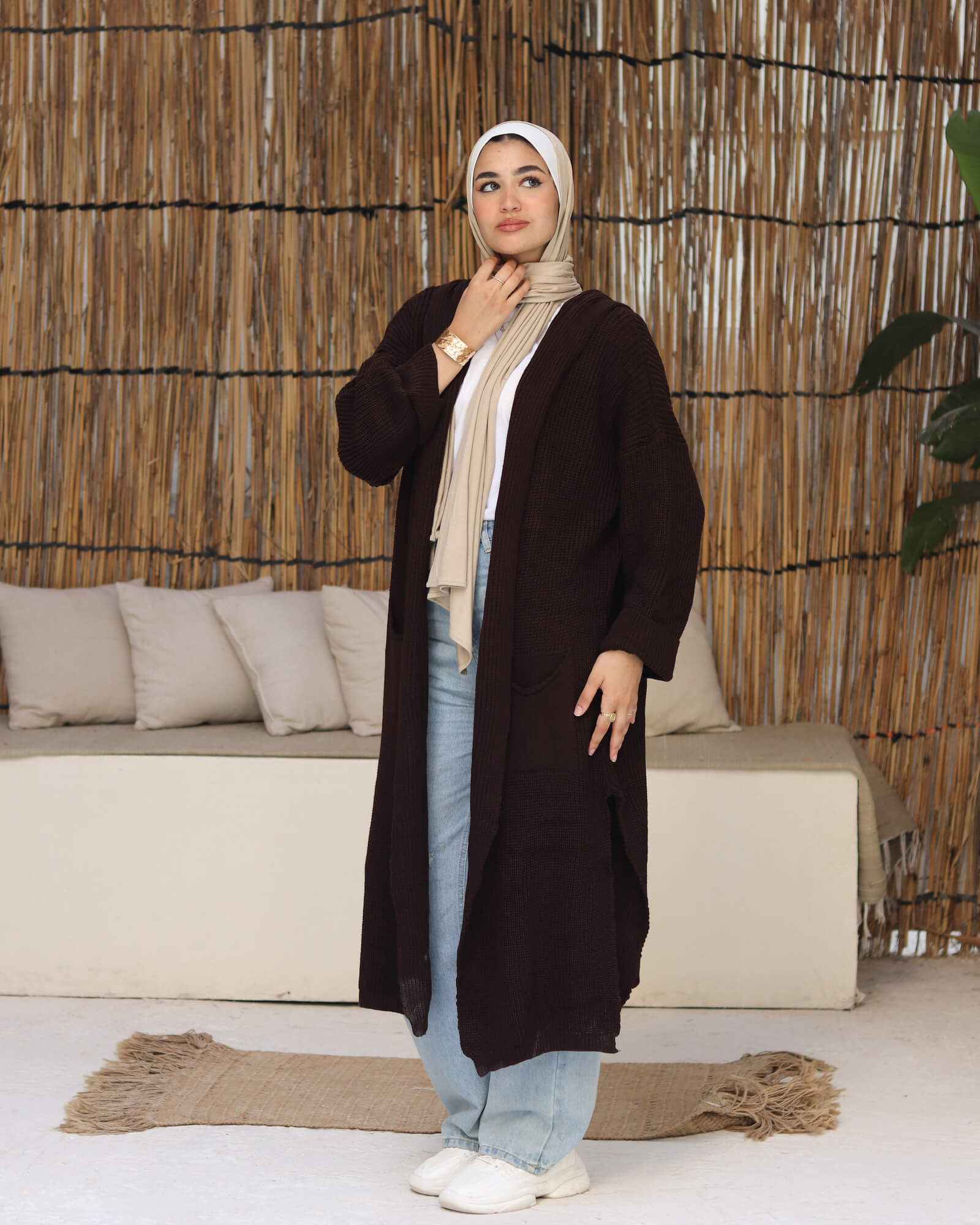 Hooded Wool Cardigan