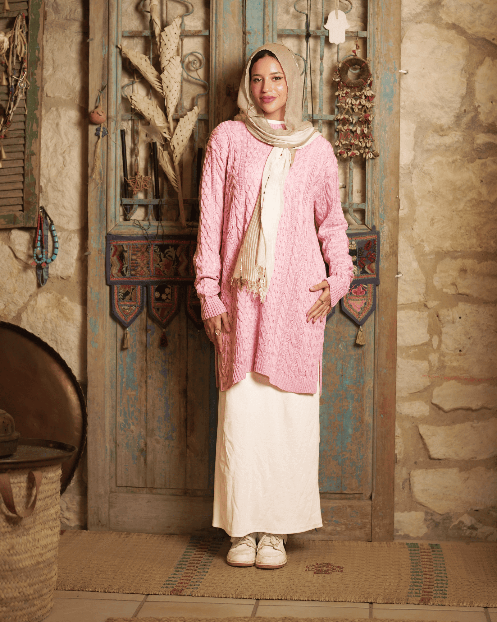 Tie Shop | Braid Pullover | Elegant Long Sweater for Women