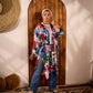 Printed Satin Kimono