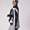 Printed crinkled - Black - White
