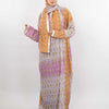 Printed Viscose Isdal - Purple - Yellow - Orange