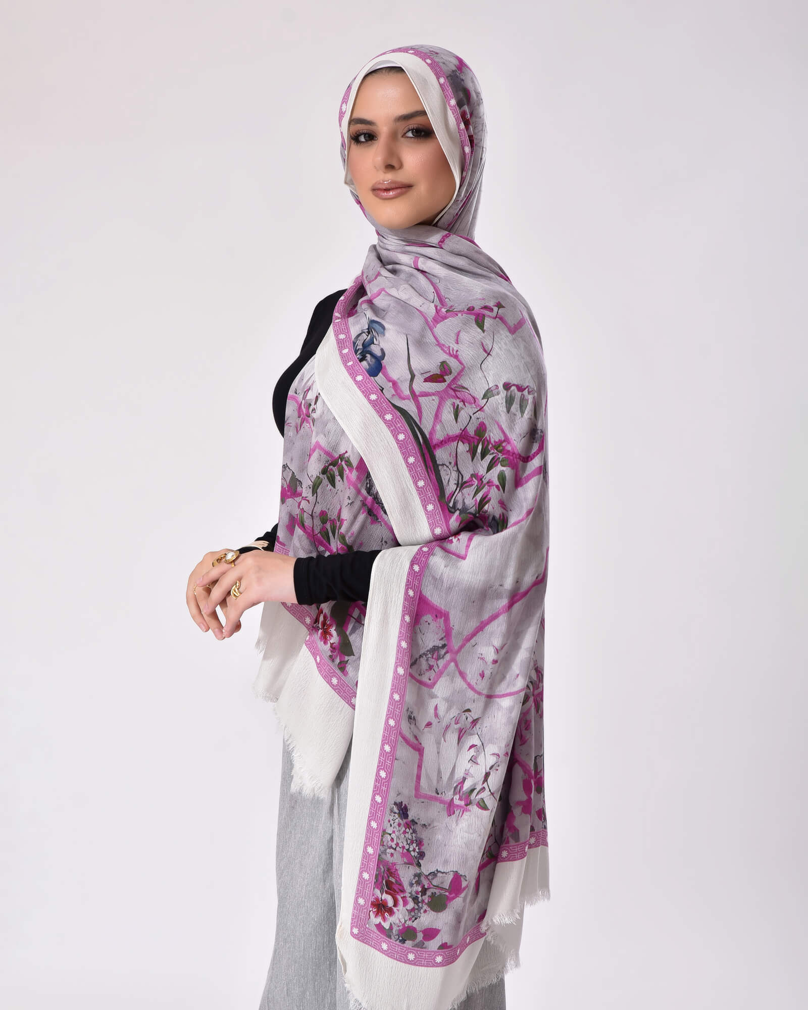  Tie Shop | Cotton Scarves | Printed crinkled