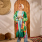 Printed Satin Kimono