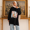 Printed Comfy Shirt - Black